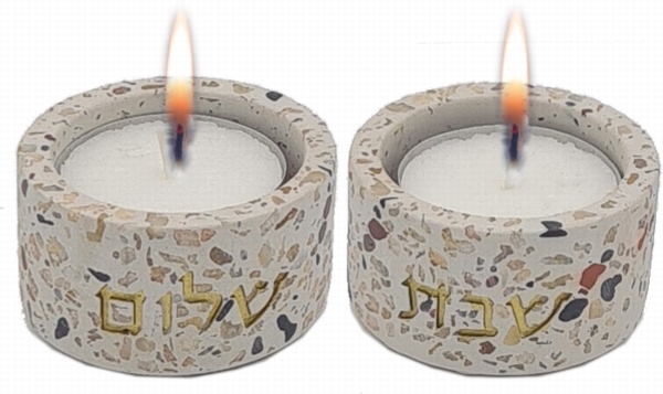 פמוטים קטנים בטון טרצו ושיש