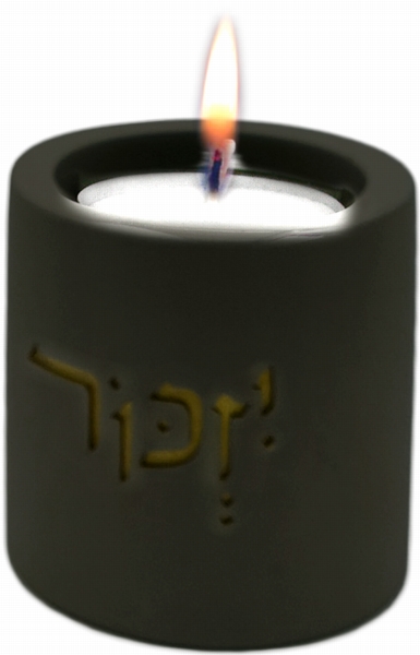 פמוט יזכור בטון שיש וטרצו