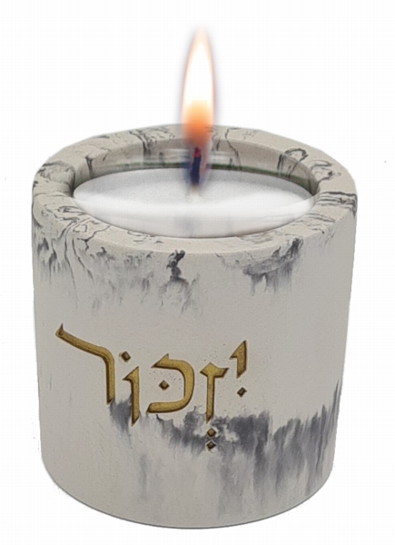 פמוט יזכור בטון שיש וטרצו