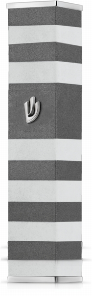 מזוזה אלומיניום רחבה חריטה 12 ס"מ