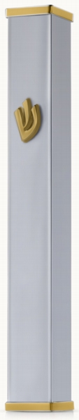 מזוזה אלומיניום 12 ס"מ זהב