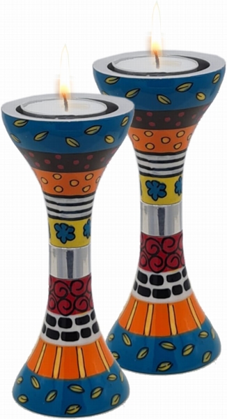 פמוטים 12 ס"מ טורקיז