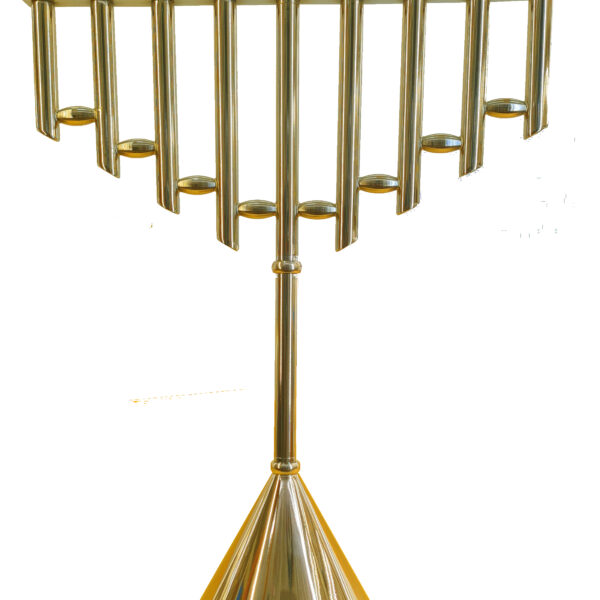 חנוכייה גדולה 60 ס"מ עמודים זהב