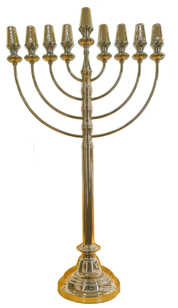 חנוכייה גדולה 90 ס"מ קלאסית זהב
