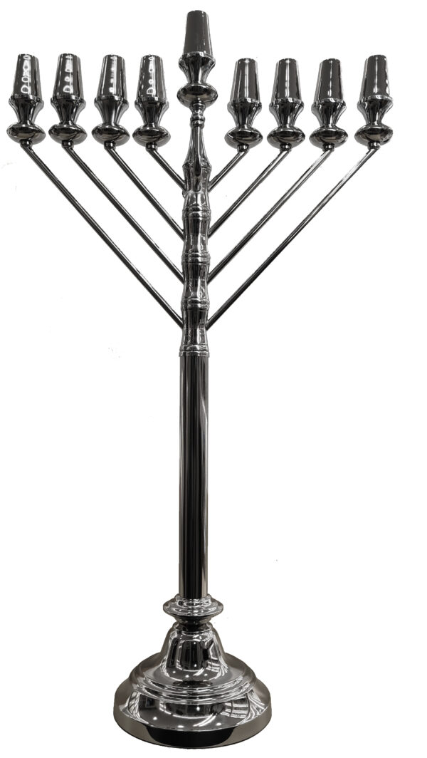 חנוכייה גדולה 90 ס"מ חב"ד כסף