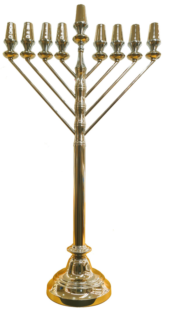 חנוכייה גדולה 90 ס"מ חב"ד זהב